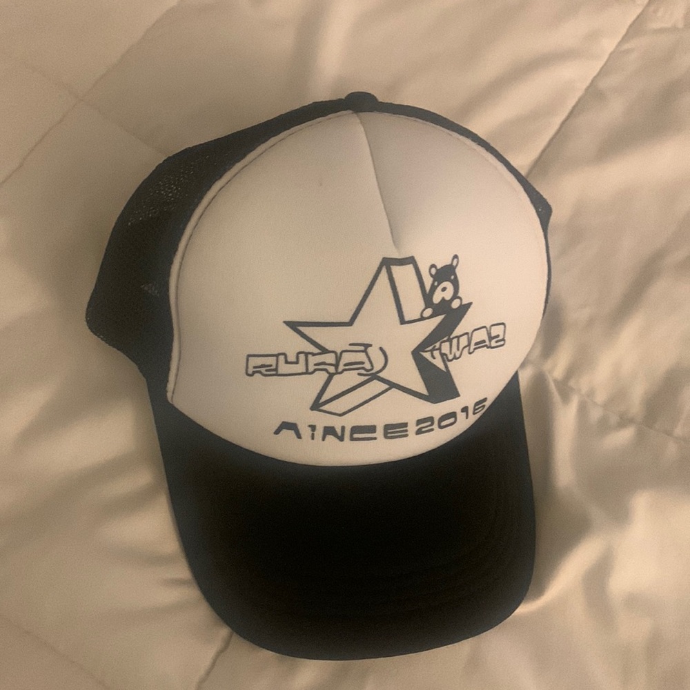 white and black hat from shein